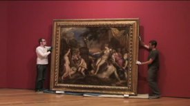 Unveiling and Hanging Titian's "Diana and Callisto" Unveiling and Hanging Titian's "Diana and Callisto"