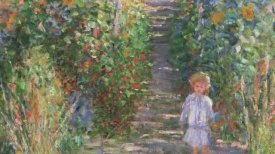 "The Artist's Garden at Vétheuil," 1880, Claude Monet "The Artist's Garden at Vétheuil," 1880, Claude Monet