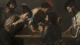 "Soldiers Playing Cards and Dice (The Cheats)," c. 1618/1620, Valentin de Boulogne "Soldiers Playing Cards and Dice (The Cheats)," c. 1618/1620, Valentin de Boulogne