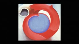 Hide/Seek: "Goat's Horn with Red" by Georgia O' Keeffe Hide/Seek: "Goat's Horn with Red" by Georgia O' Keeffe