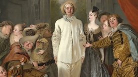 "The Italian Comedians," probably 1720, Antoine Watteau