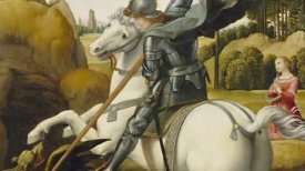 "Saint George and the Dragon," c. 1506, Raphael "Saint George and the Dragon," c. 1506, Raphael