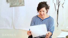Frances Stark in Her Studio