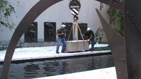 Installation of the Sculpture Garden, MoMA Installation of the Sculpture Garden, MoMA